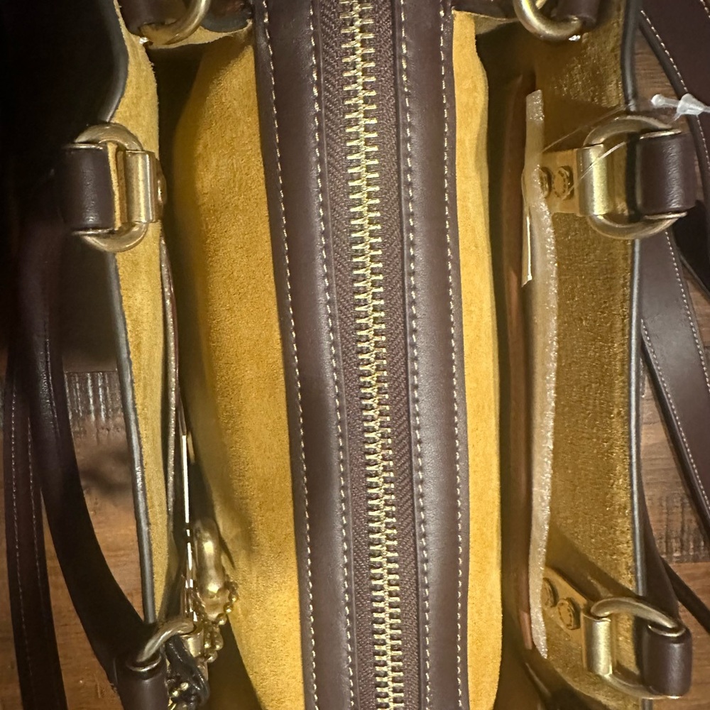 Coach Rogue 25 In Regenerative Leather in colorblock HAY - Picture 12 of 16